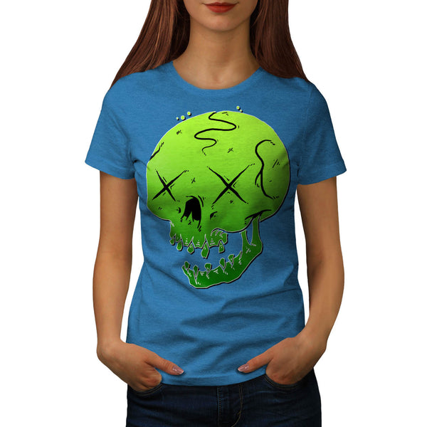 Wild Monster Skull Womens T-Shirt