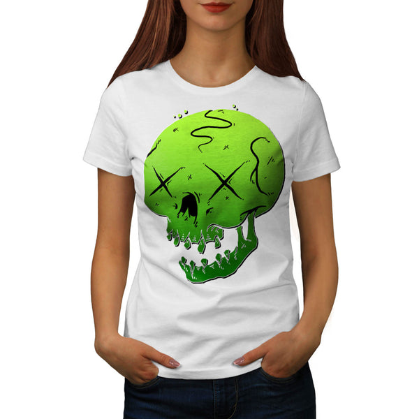 Wild Monster Skull Womens T-Shirt