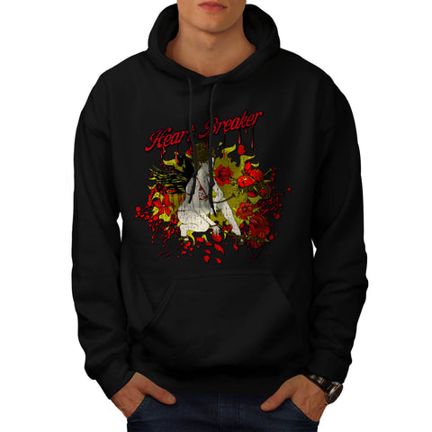 Heart Breaker Angel Mens Hoodie