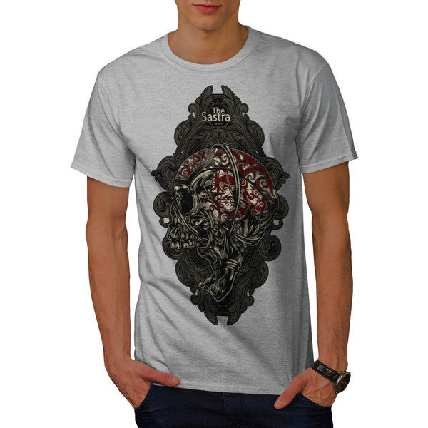 Monster Skull Brain Mens T-Shirt