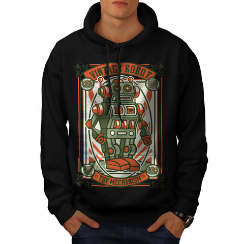 Vintage Robot Toy Mens Hoodie