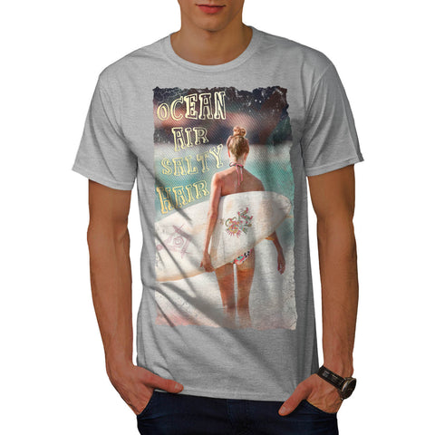 Ocean Air Salty Hair Mens T-Shirt