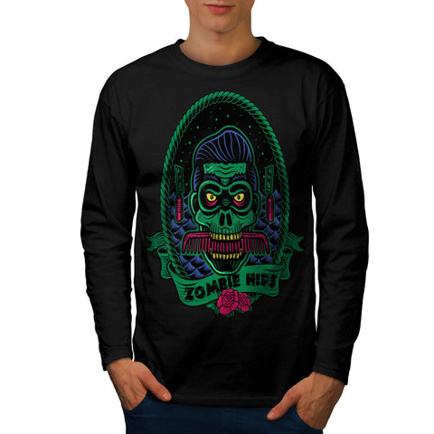 Zombie Monster Hips Mens Long Sleeve T-Shirt