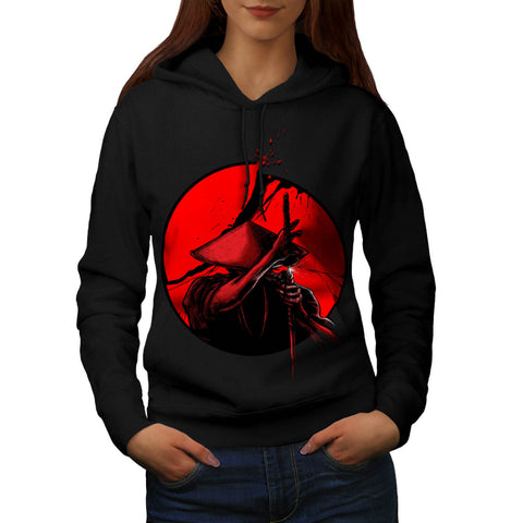 Japanese Warrior Womens Hoodie
