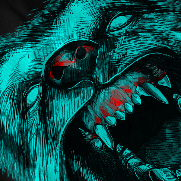 Werewolf Wolf Fear Mens Hoodie