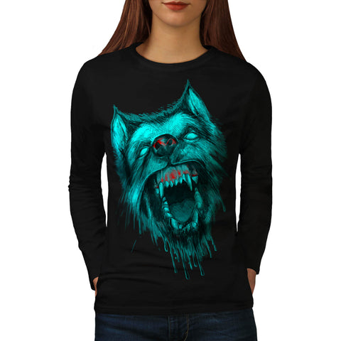 Werewolf Wolf Fear Womens Long Sleeve T-Shirt