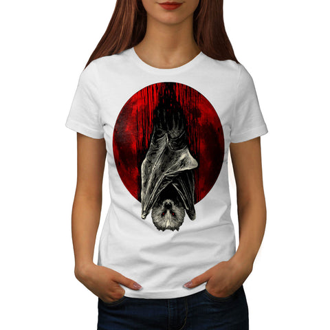 Blood Moon Vampire Womens T-Shirt