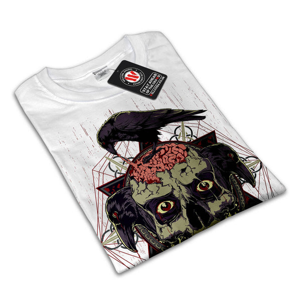 Zombie Brain Bird Womens T-Shirt