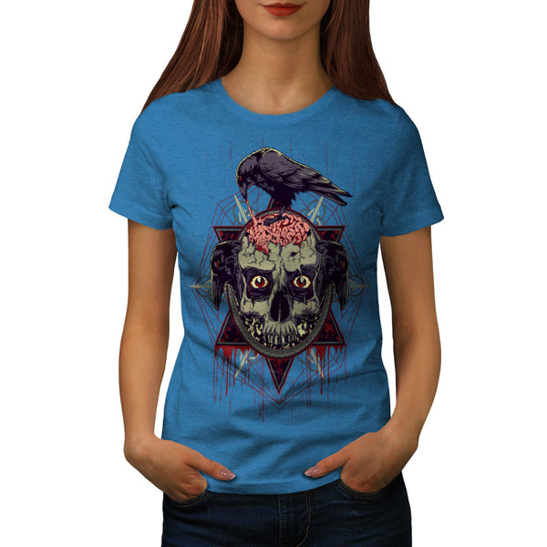 Zombie Brain Bird Womens T-Shirt