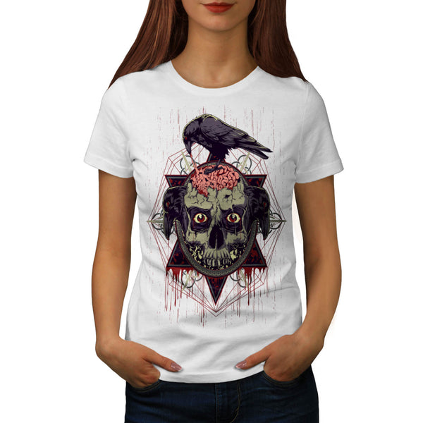 Zombie Brain Bird Womens T-Shirt