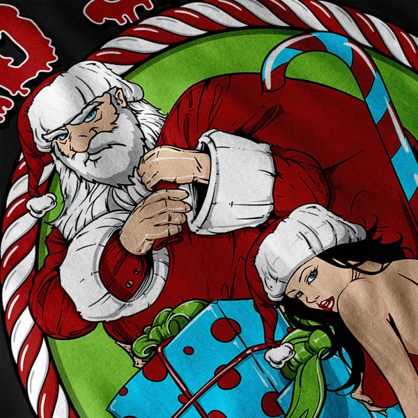 Bad Santa Happy Xmas Mens Long Sleeve T-Shirt