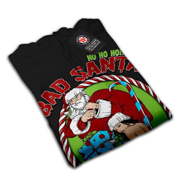 Bad Santa Happy Xmas Mens Hoodie