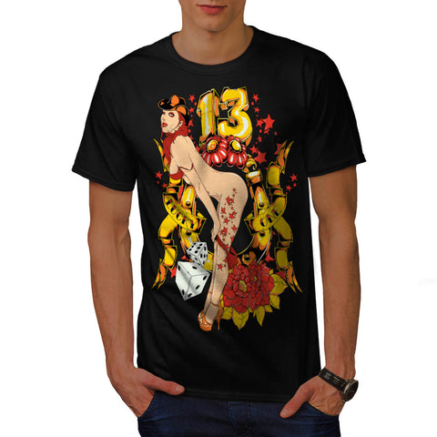 Lucky Number 13 Lady Mens T-Shirt