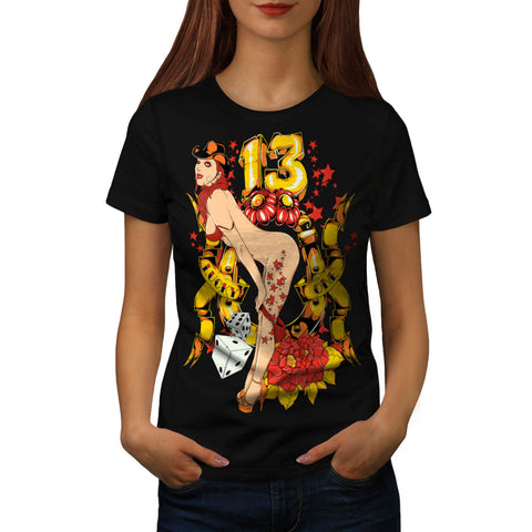 Lucky Number 13 Lady Womens T-Shirt