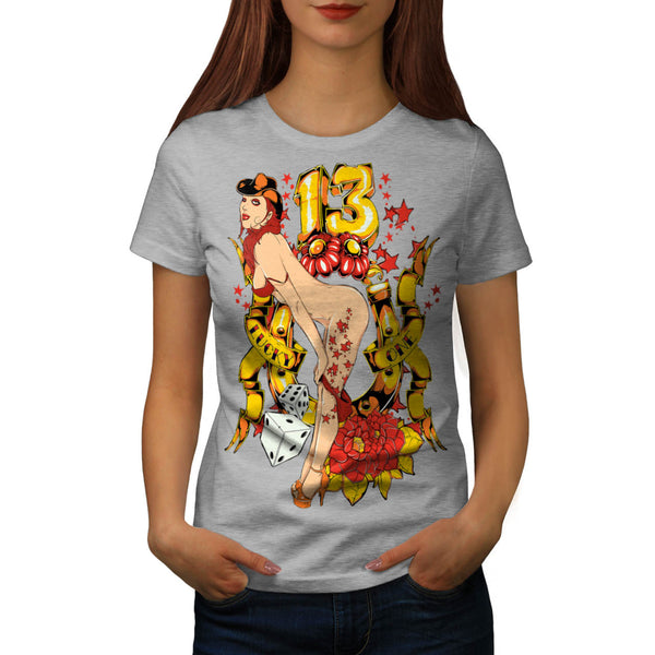 Lucky Number 13 Lady Womens T-Shirt