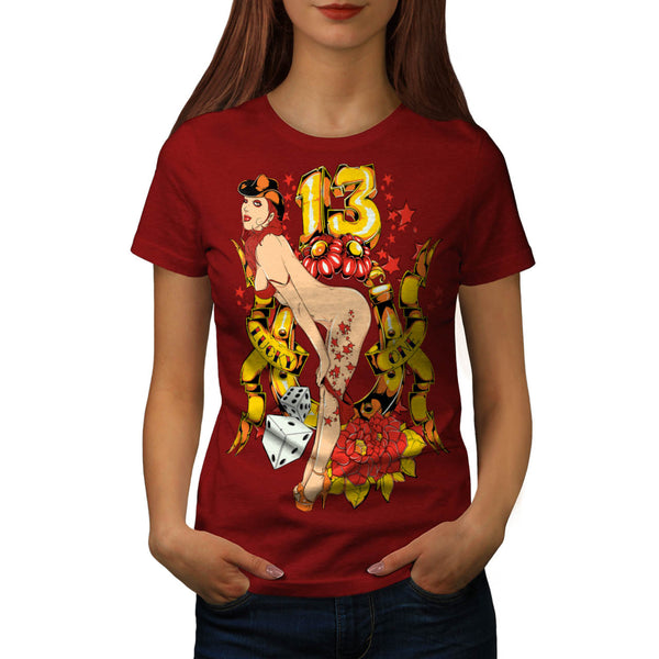 Lucky Number 13 Lady Womens T-Shirt