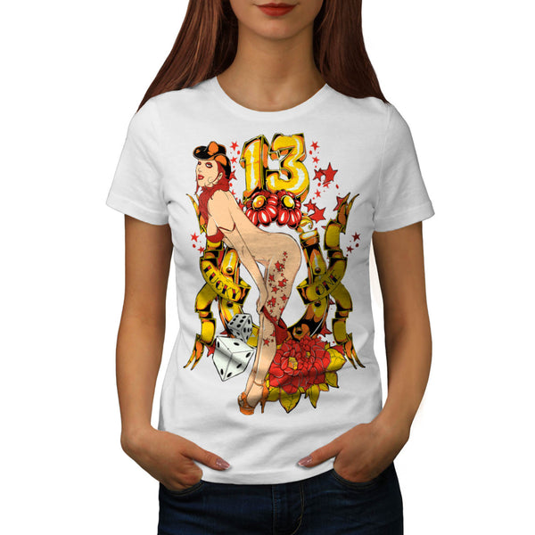 Lucky Number 13 Lady Womens T-Shirt