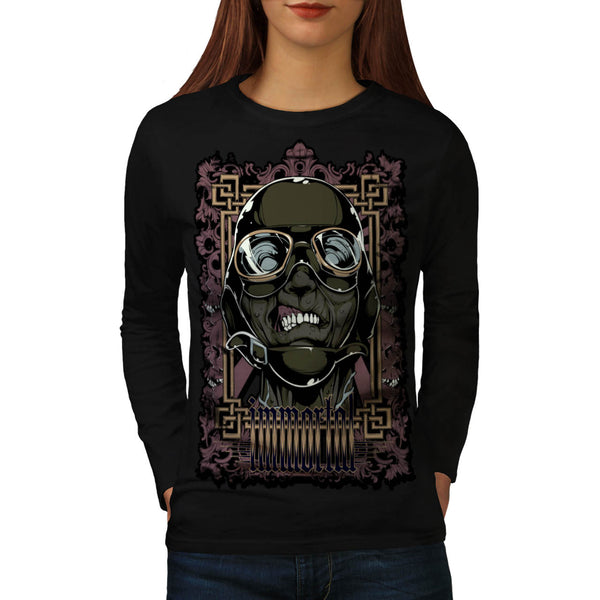 Immortal Pilot Frame Womens Long Sleeve T-Shirt