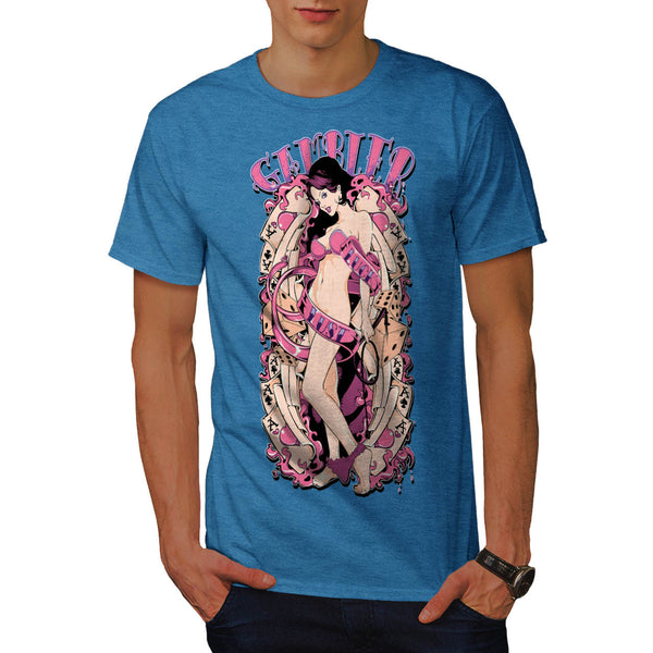 Gambler Luck Lust USA Mens T-Shirt