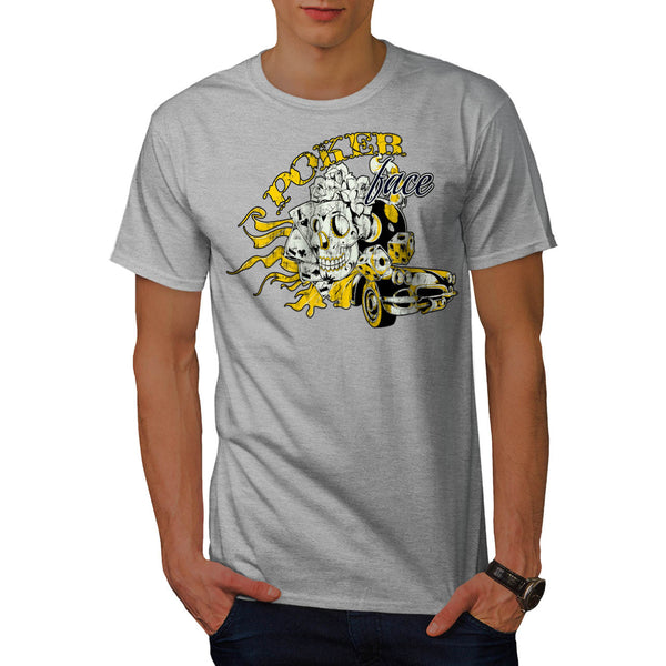 Poker Face Casino USA Mens T-Shirt