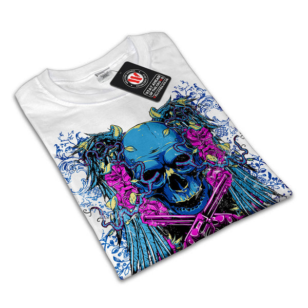 Killer Skull Gun Fear Mens T-Shirt