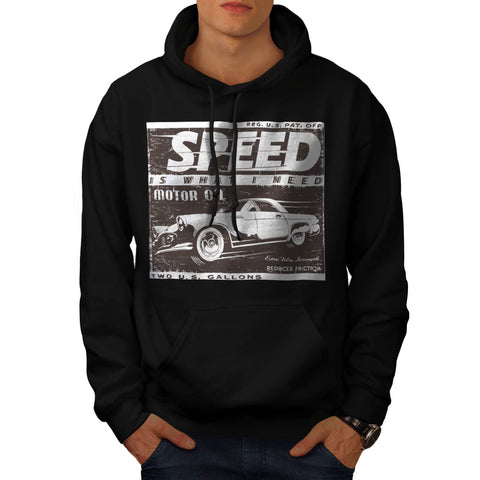 Speed Need Motor Oil Mens Hoodie