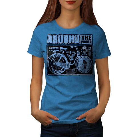 Travel World Bike UK Womens T-Shirt