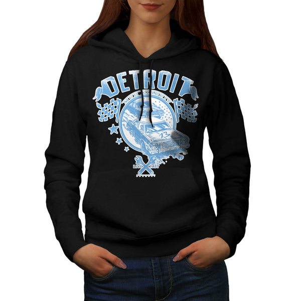 Detroit Mud Circuit Womens Hoodie