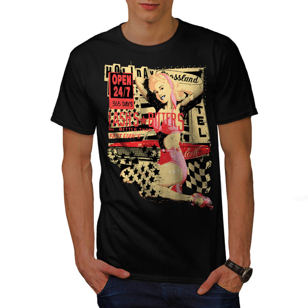 Lash Bitters Open Car Mens T-Shirt
