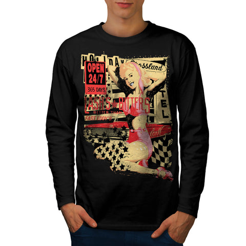 Lash Bitters Open Car Mens Long Sleeve T-Shirt