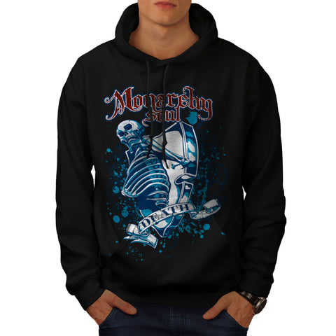 Monarchy Soul Death Mens Hoodie
