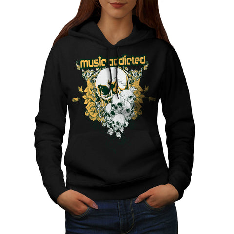 Music Addicted Cult Womens Hoodie