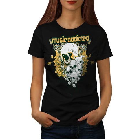 Music Addicted Cult Womens T-Shirt