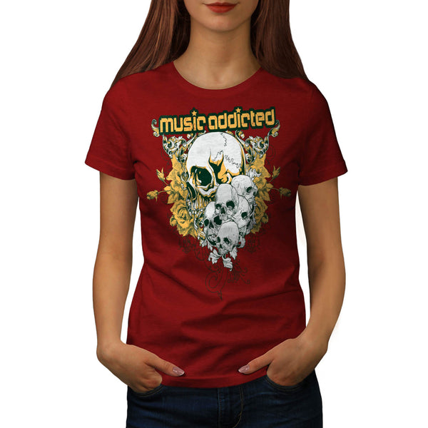 Music Addicted Cult Womens T-Shirt