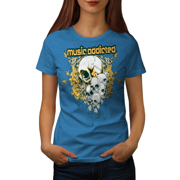 Music Addicted Cult Womens T-Shirt