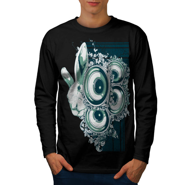 Rabbit Music System Mens Long Sleeve T-Shirt