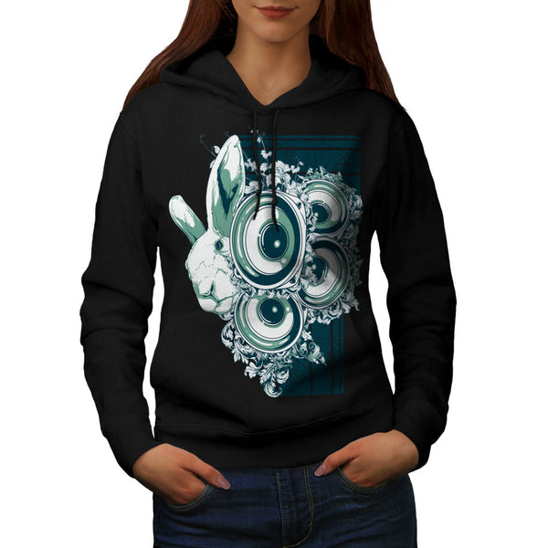 Rabbit Music System Womens Hoodie