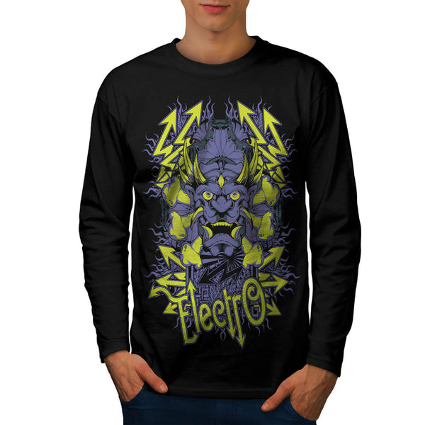 Electro DJ Hell Devil Mens Long Sleeve T-Shirt