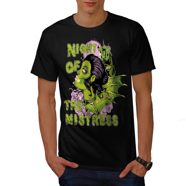 Mistress Zombie Night Mens T-Shirt