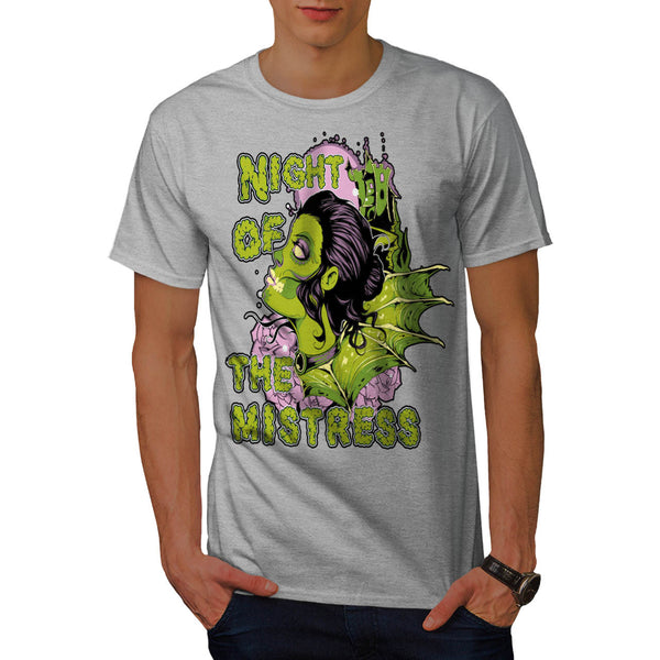 Mistress Zombie Night Mens T-Shirt