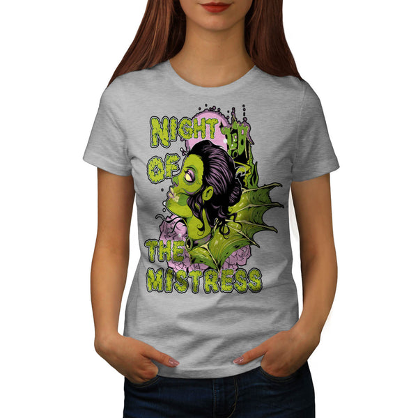 Mistress Zombie Night Womens T-Shirt