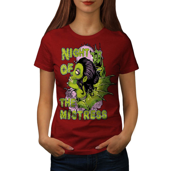 Mistress Zombie Night Womens T-Shirt