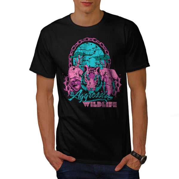 Aggressive Wild Life Mens T-Shirt