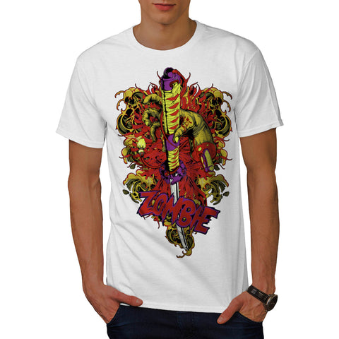 Zombie Sword Rising Mens T-Shirt