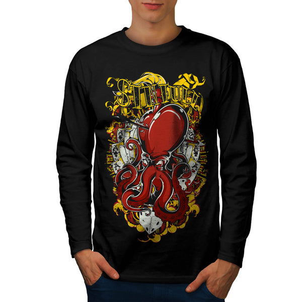 Gambling Sinful Habit Mens Long Sleeve T-Shirt