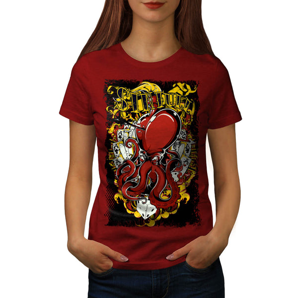 Gambling Sinful Habit Womens T-Shirt