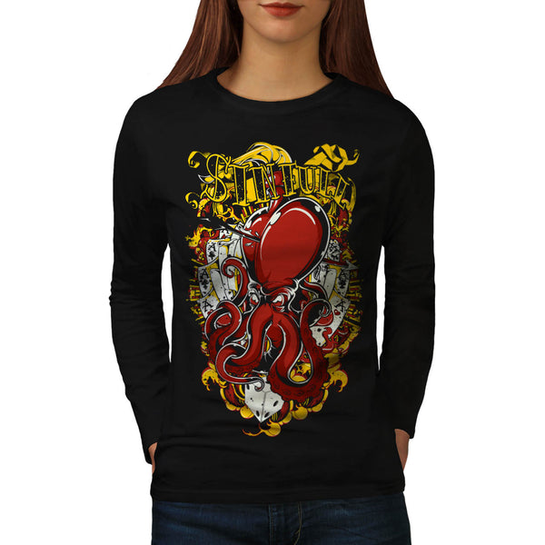 Gambling Sinful Habit Womens Long Sleeve T-Shirt