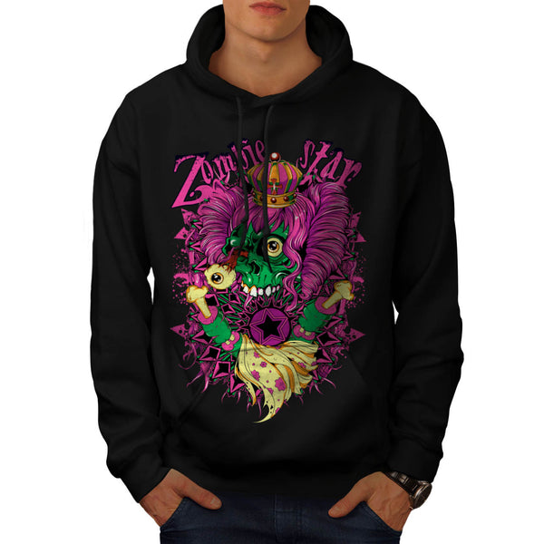 Zombie Queen Star Eye Mens Hoodie