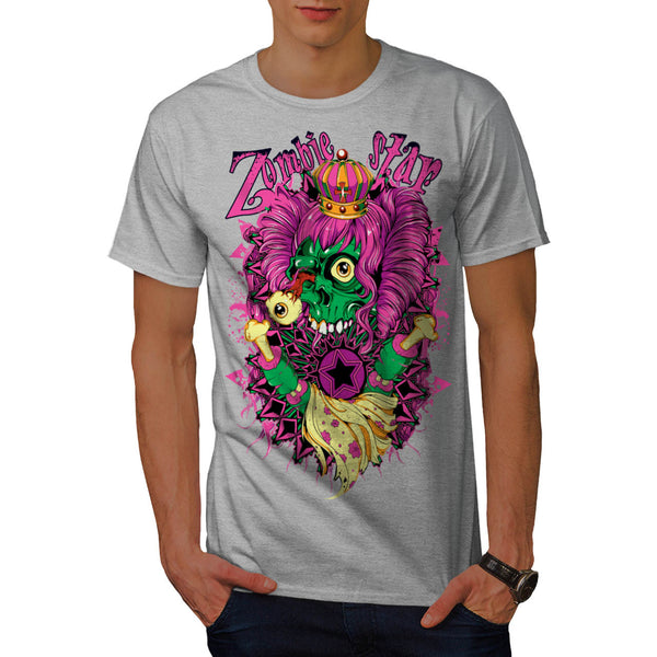 Zombie Queen Star Eye Mens T-Shirt