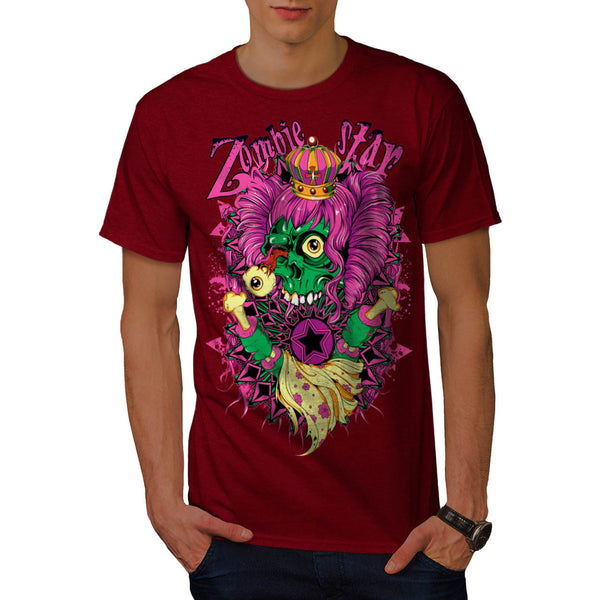 Zombie Queen Star Eye Mens T-Shirt